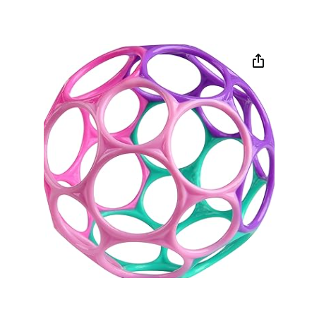 Bright Starts Oball Classic – Balle souple bébé multicolore